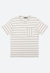Camiseta Over Stripes - Cru