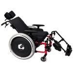 Cadeira de Rodas Reclinável AVD Alumínio Ortobras Dobrável X com Apoio de Cabeça