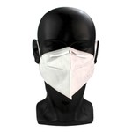 Kit Máscara Descartável Profissional KN95 de Proteção Respiratória Branca - 10 Unidades