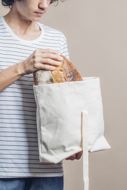 saco pão canvas