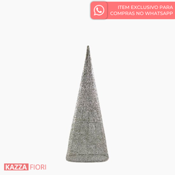 Cone Decorativo M - Prata (9108)