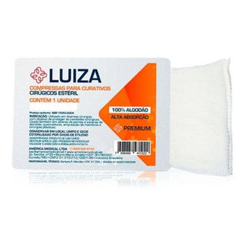 Compressa de Gaze Algodonada 15cmX60cm - Luiza Premium