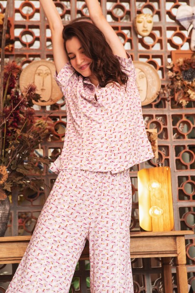 Pijama Pantalona Cachorro Vichy - Verão 22