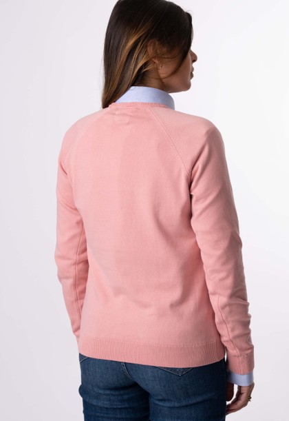 Sweater Feminino Barcelona Gola U 015450 Rosa