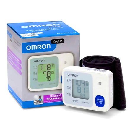 Aparelho Medidor de Pressão Digital Automático de Pulso Omron HEM-6124
