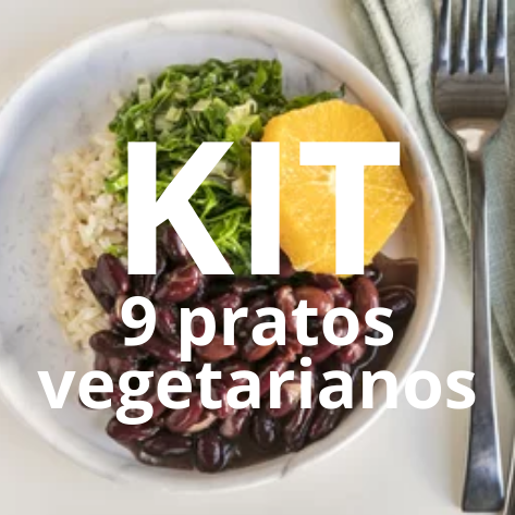 Kit 9 Pratos Vegetarianos