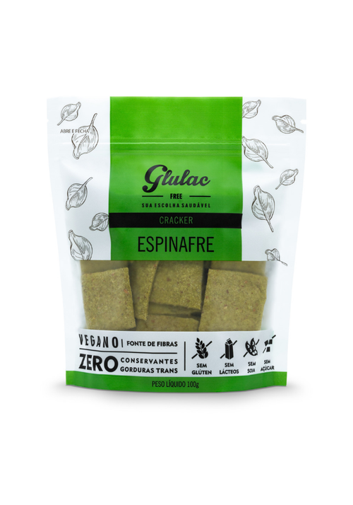 Foto do produto Cracker de Espinafre - 100g