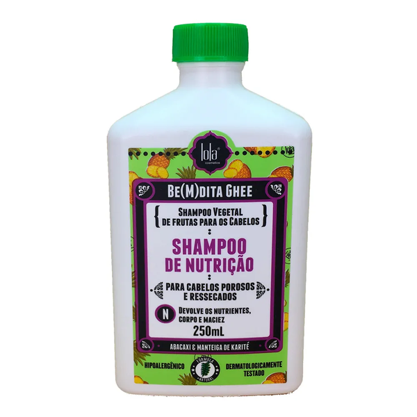 Foto do produto Shampoo Nutrição 250ml Be(M)dita Ghee Abacaxi e Manteiga de Karité - Lola