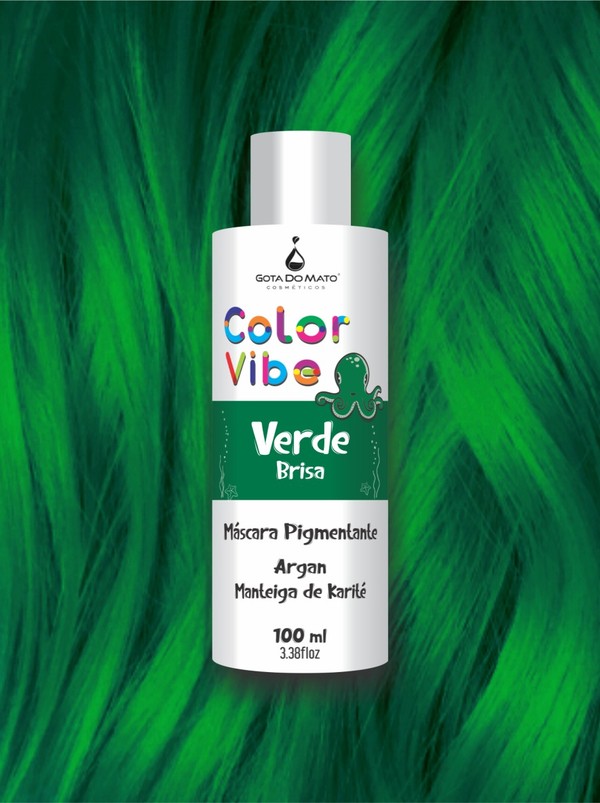 Foto do produto Máscara Pigmentante Verde Brisa 100ml - Color Vibe