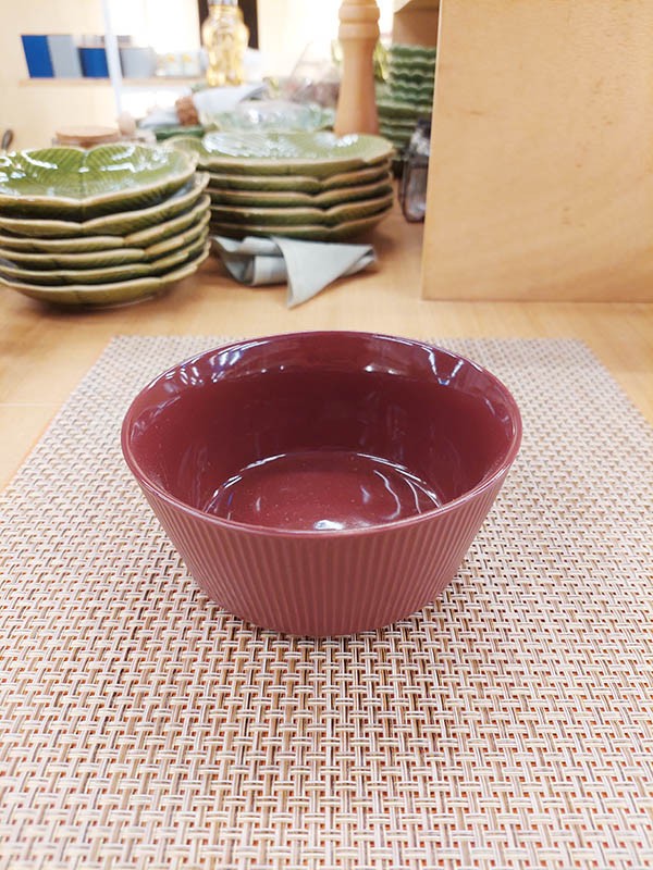 Bowl Ceramica Risks Vinho