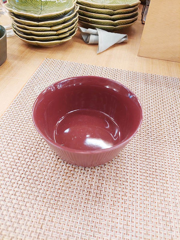 Bowl Ceramica Risks Vinho