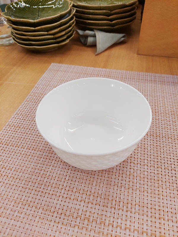 Bowl Branco Porcelana Losango