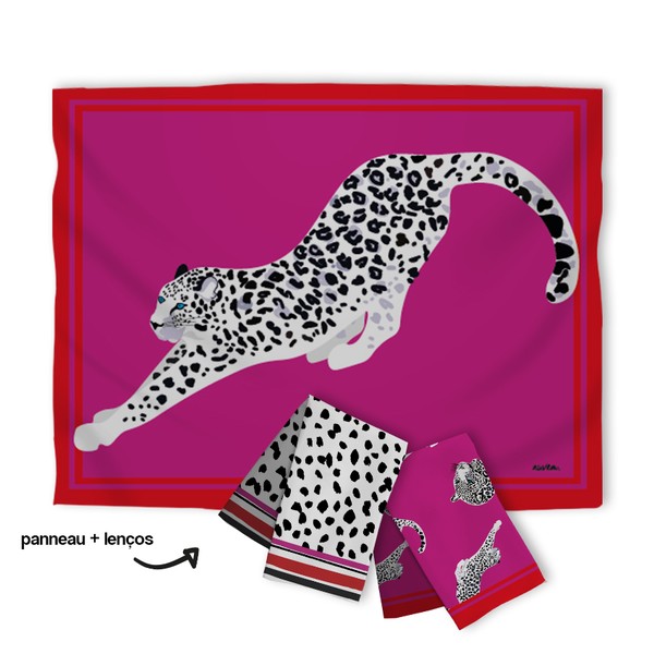 Foto do produto combo summer panneau + lenços - pink & red