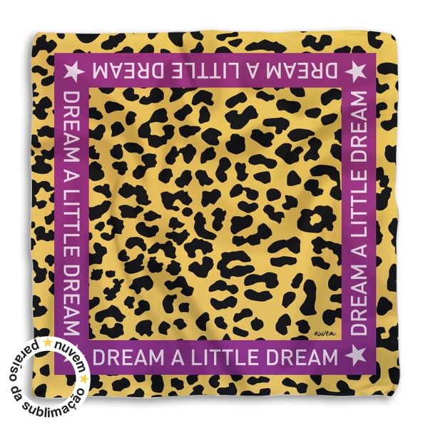 Foto do produto lenço musthave - coleção dream a little dream amarelo pink