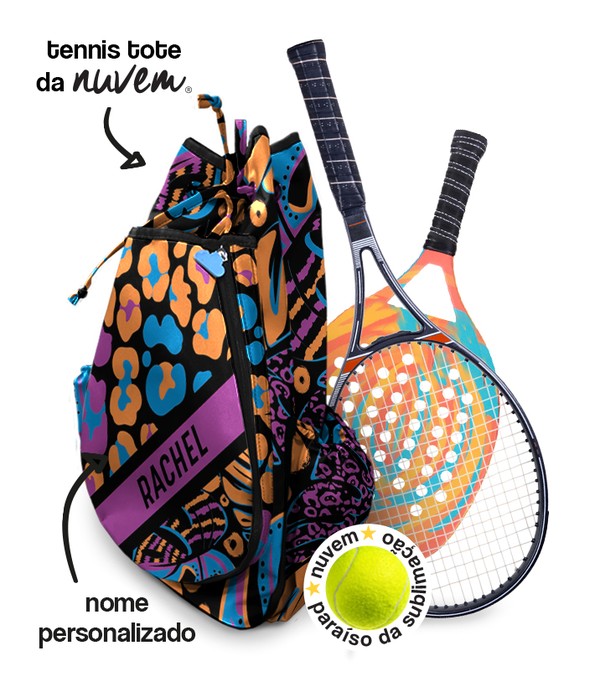Foto do produto tennis tote raqueteira coleção fashion - animal print colors