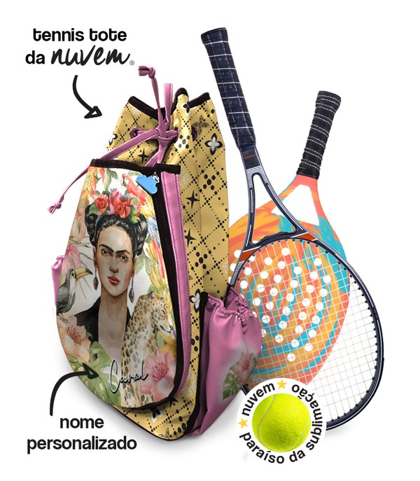 Foto do produto tennis tote raqueteira coleção fashion - frida flores