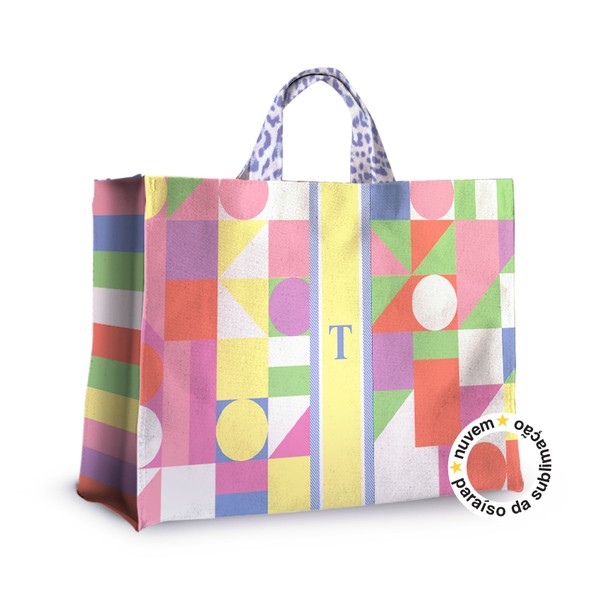 Foto do produto bolsa bagbag coleção primaverão - oncinha geométrico mix candy