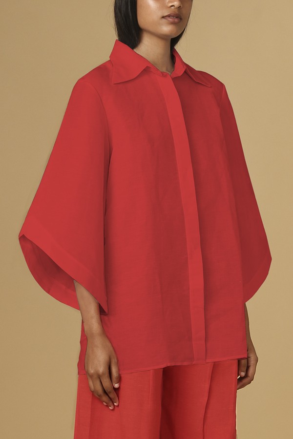 Foto do produto Camisa Aysú - vermelha