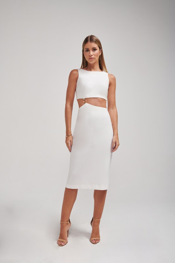 Foto do produto Vestido Aurine Off-White | Aurine Dress Off-White