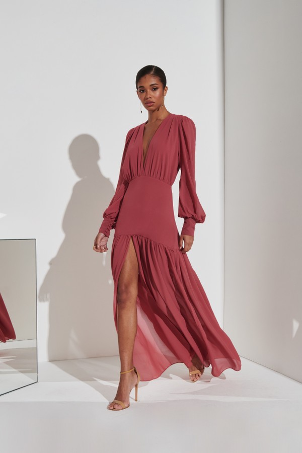Foto do produto Vestido Valentia Rosa Terra | Valentia Dress Vintage Rosé