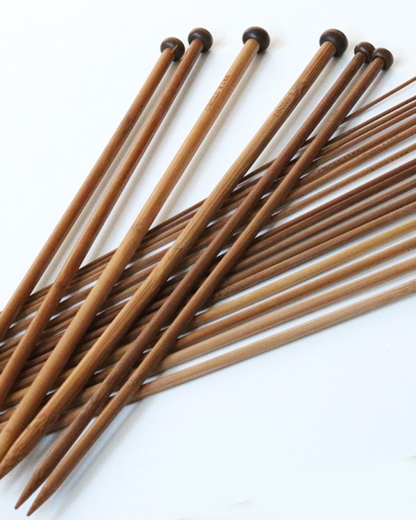 Foto do produto Agulha de Tricô Reta de Bambu | Círculo - 2mm - 2,5mm - 3mm - 3,5mm