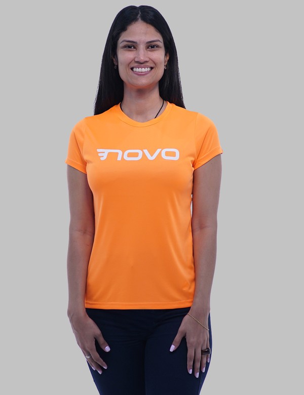 Foto do produto Camiseta Dryfit Laranja Neon (Feminina)