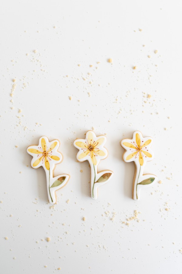 Foto do produto biscoitos - flores (amarelas)
