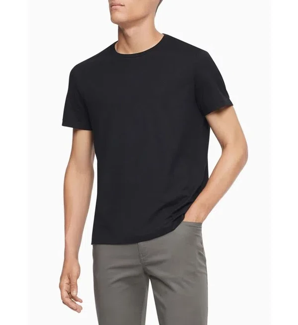 Foto do produto Camiseta Calvin Klein Básica Liquid Cotton Logo Bordado