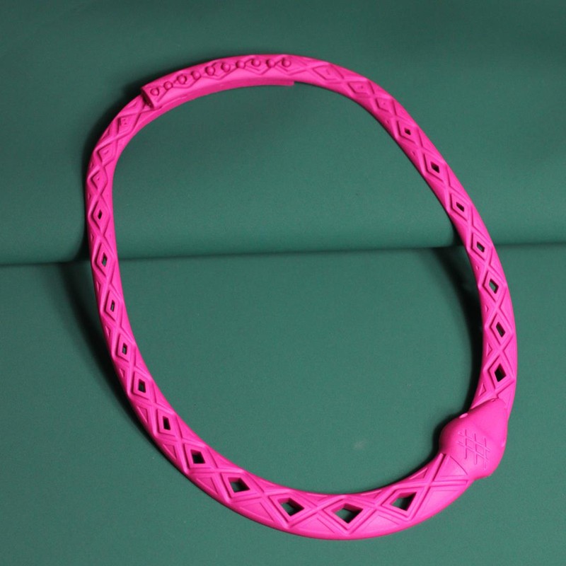 Colar Mini Serpente Pink Acetinado
