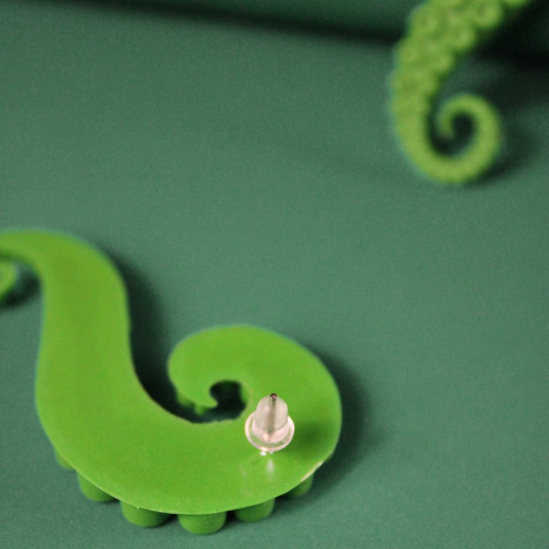 Brinco Octopus Verde