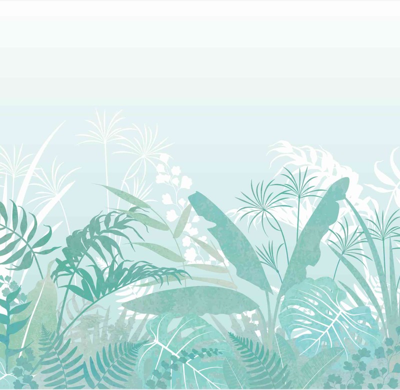Painel selva verde água t.design