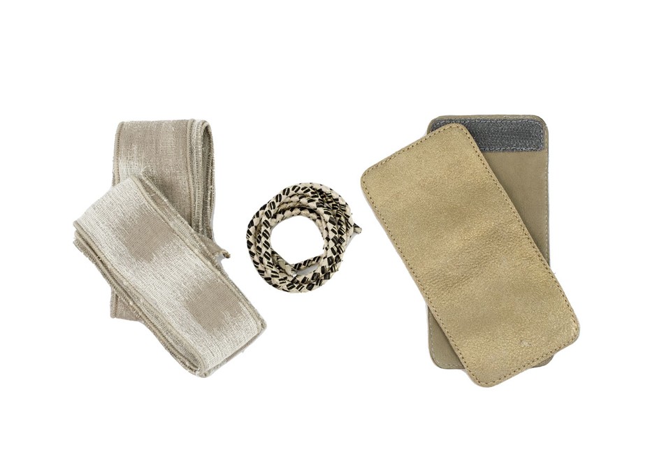 Origami Aberto Couro Ouro Fosco + Acessórios|Origami Peep Toe Leather Gold + Accessories
