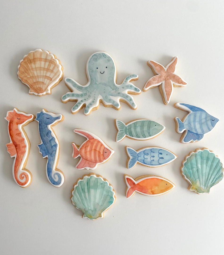 biscoitos - fundo do mar