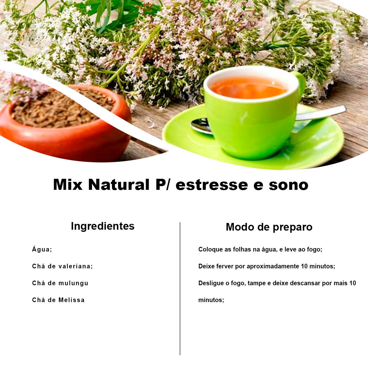 Chá de Valeriana - Valeriana officinalis - 50g