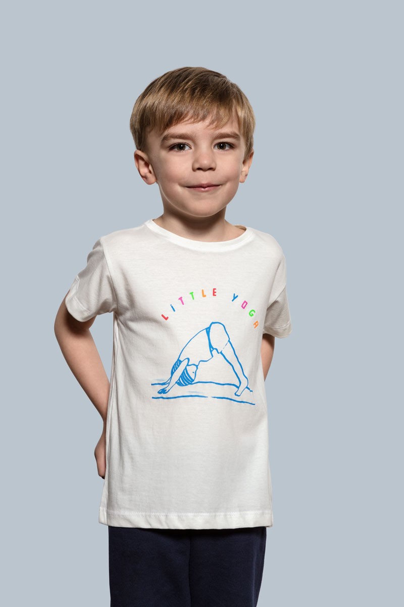 T-shirt infantil feita em algodão orgânico