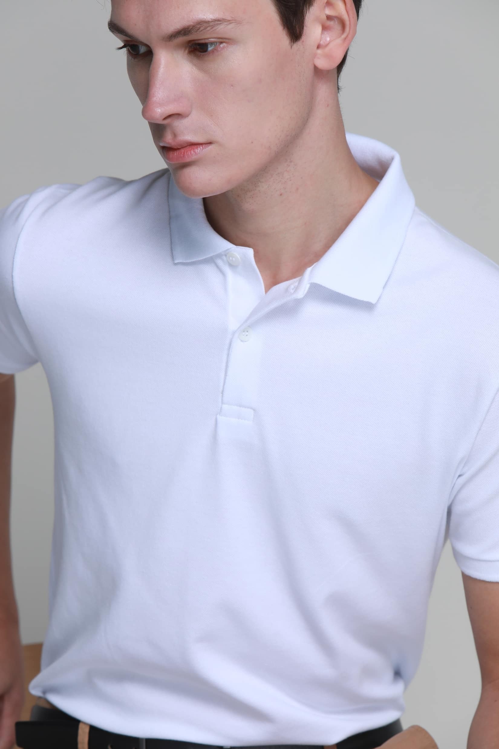 Kit Camisa Masculina Gola Polo Branca