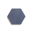 Ladrilho Hidráulico Ladrilar Hexagonal Azul Escuro 15x17