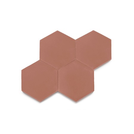 Ladrilho Hidráulico Ladrilar Hexagonal Rosa Queimado 15x17