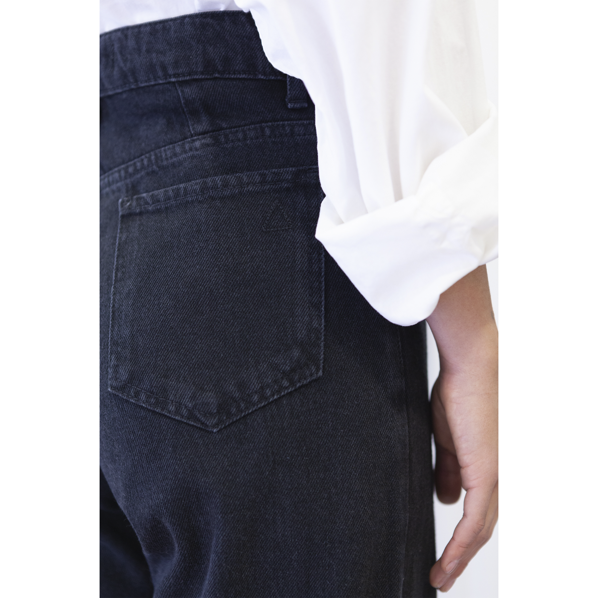 Calça Jeans Taper | Preto Estonado